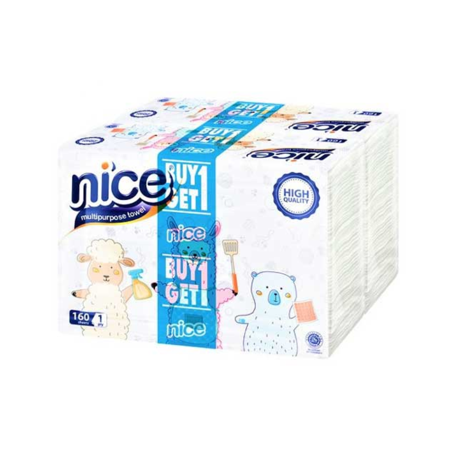 Nice Towel Multi Fungsi 160sheets/Tisu Handuk 1pack