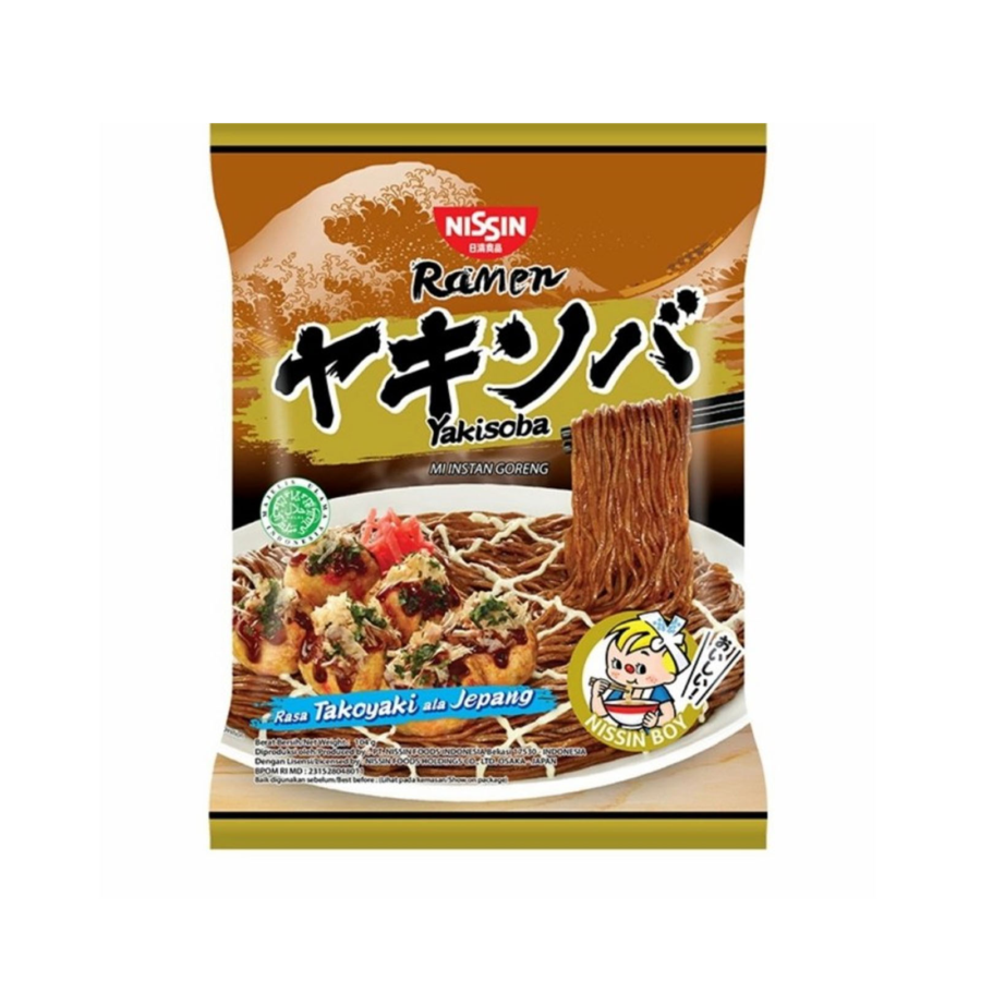 Nissin Ramen Goreng Takoyaki Ala Jepang Mie Instan 104gram