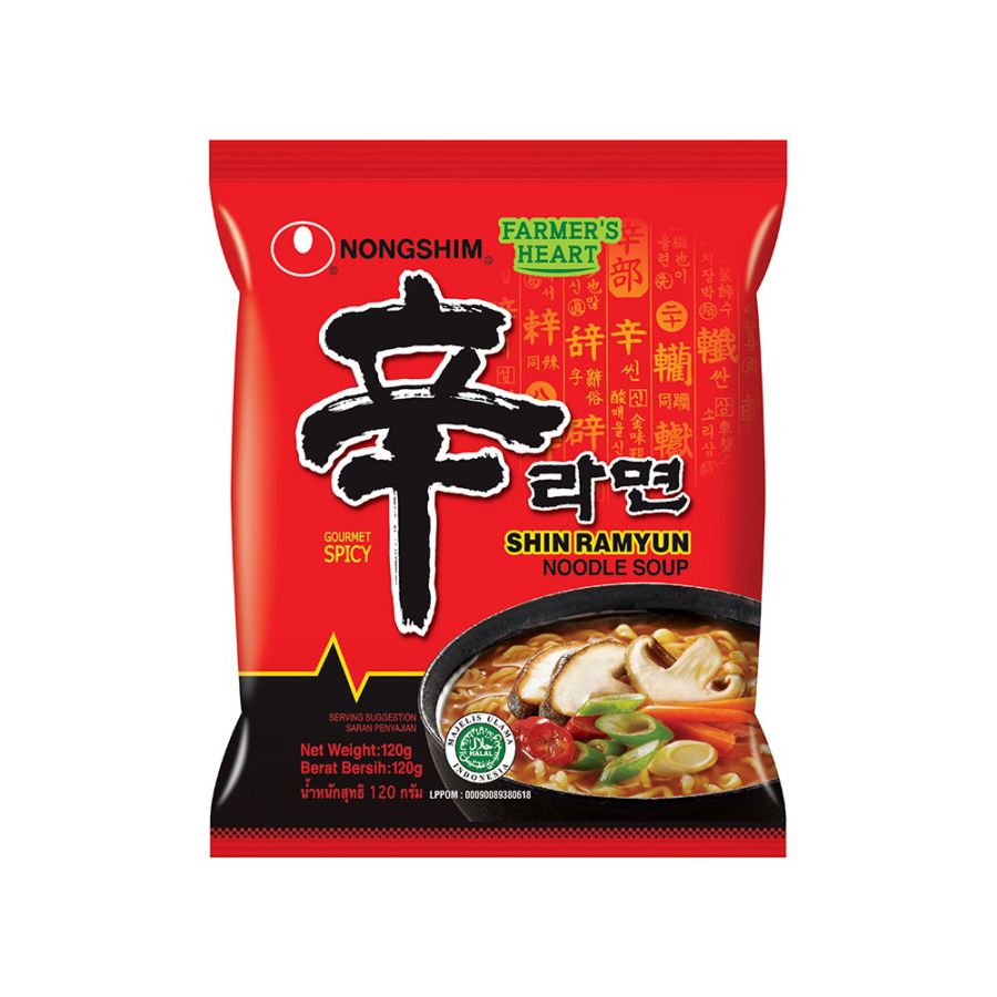 Nongshim Shin Ramyun Spicy Mushroom/Mie Instan 120gram