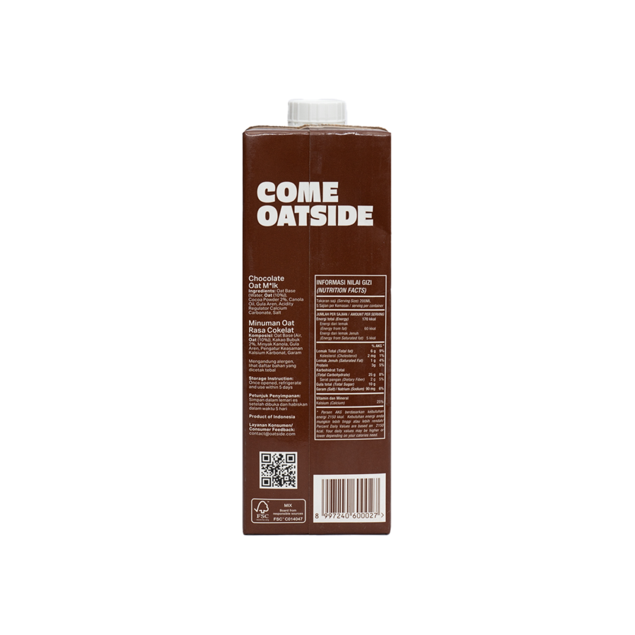 Oatside Oat Milk Chocolate 1000ml