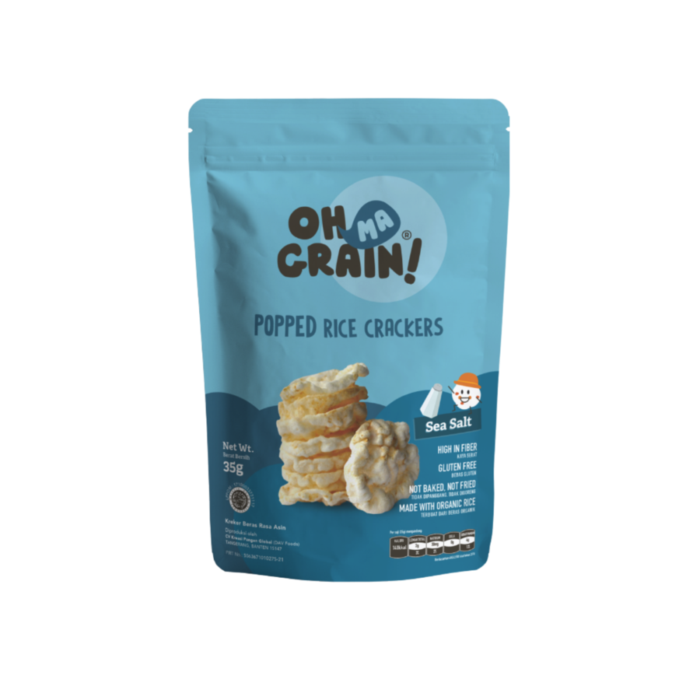 Oh Ma Grain! Sea Salt Popped Rice Crackers