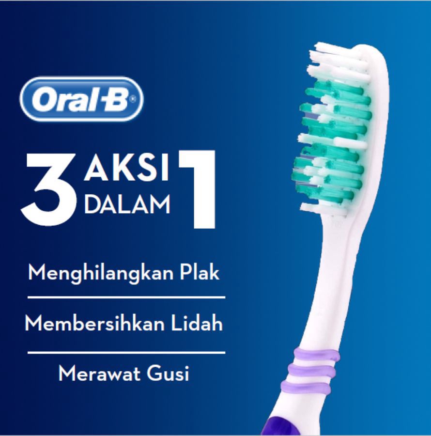 Oral-B All Round 123 Clean Soft Toothbrush 1 packs 2pcs