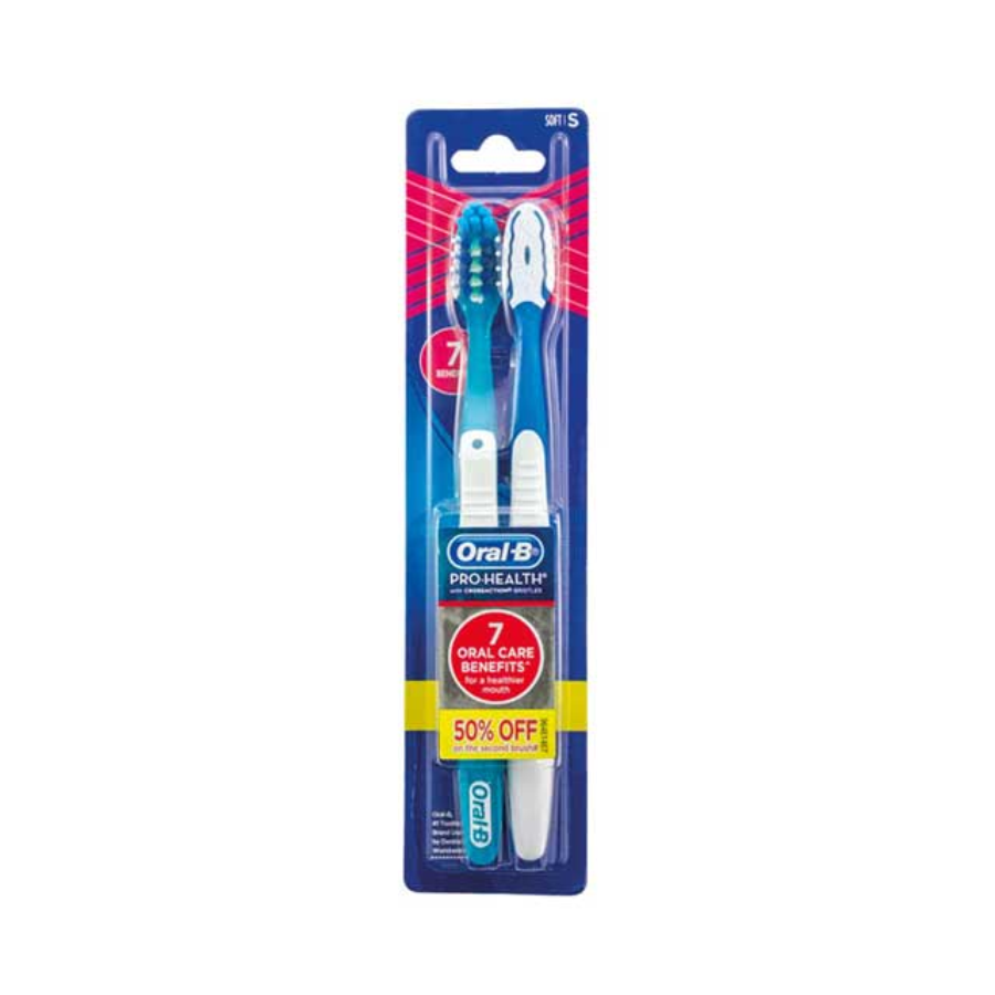 Oral B Sikat Gigi Cross Pro Health Soft 35 isi 2 1pack