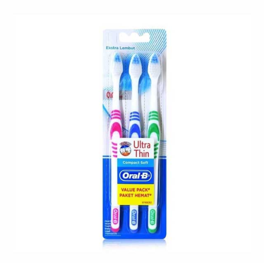 Oral-B Sikat Gigi Ultra Thin Compact Soft isi 3 1pack