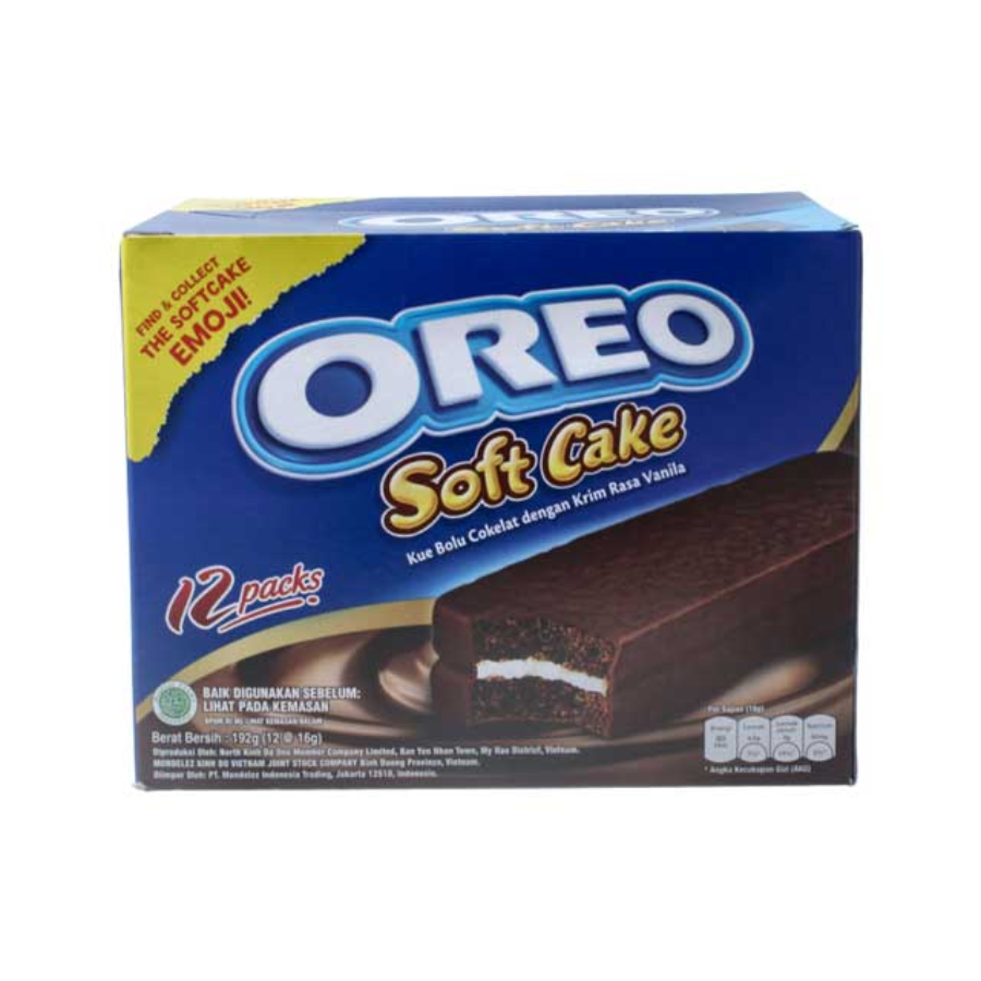 [INVALID] Oreo Softcake 16gr x 12pcs 192 gram 192gram