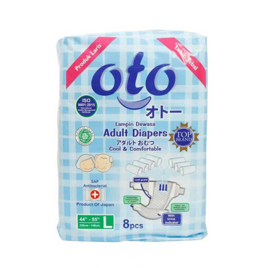 Oto Adult Diapers Popok Dewasa Premium L8S 1pack