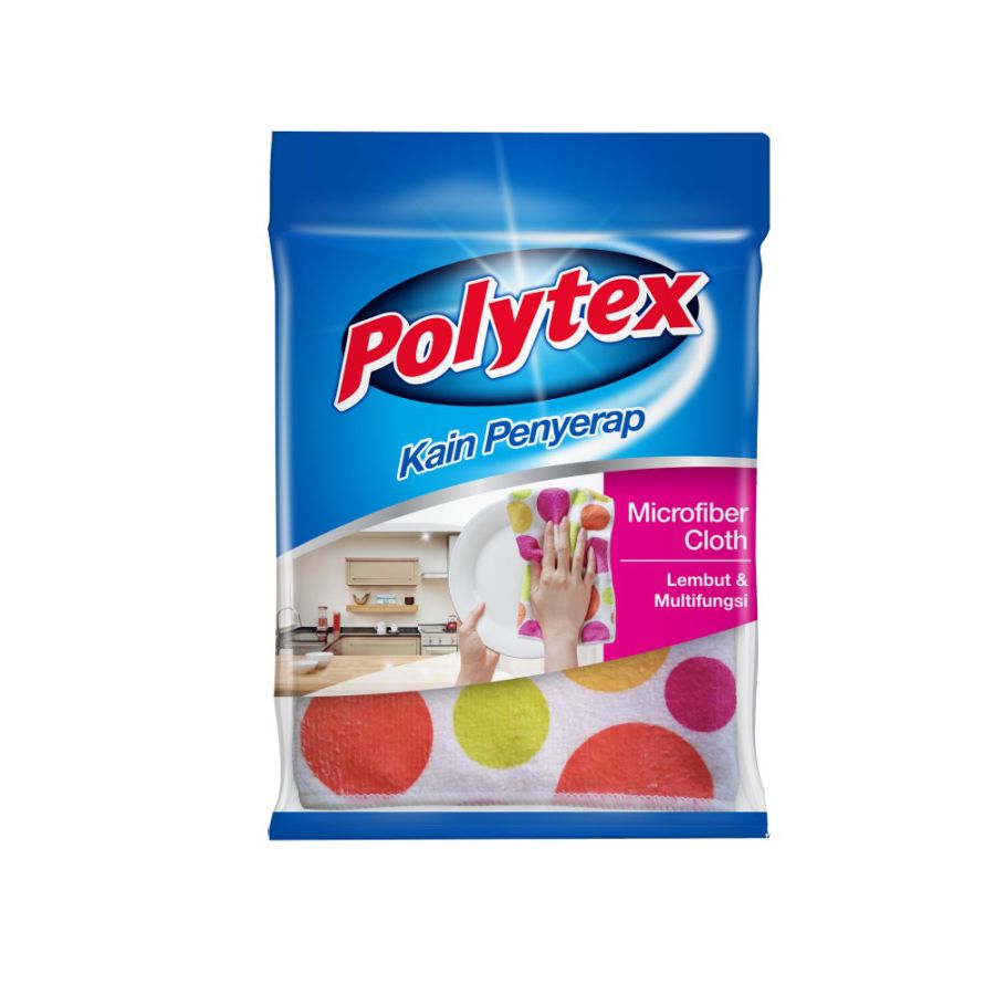 POLYTEX Kain Penyerap Microfiber Cloth/Alat Pembersih Rumah 1pcs