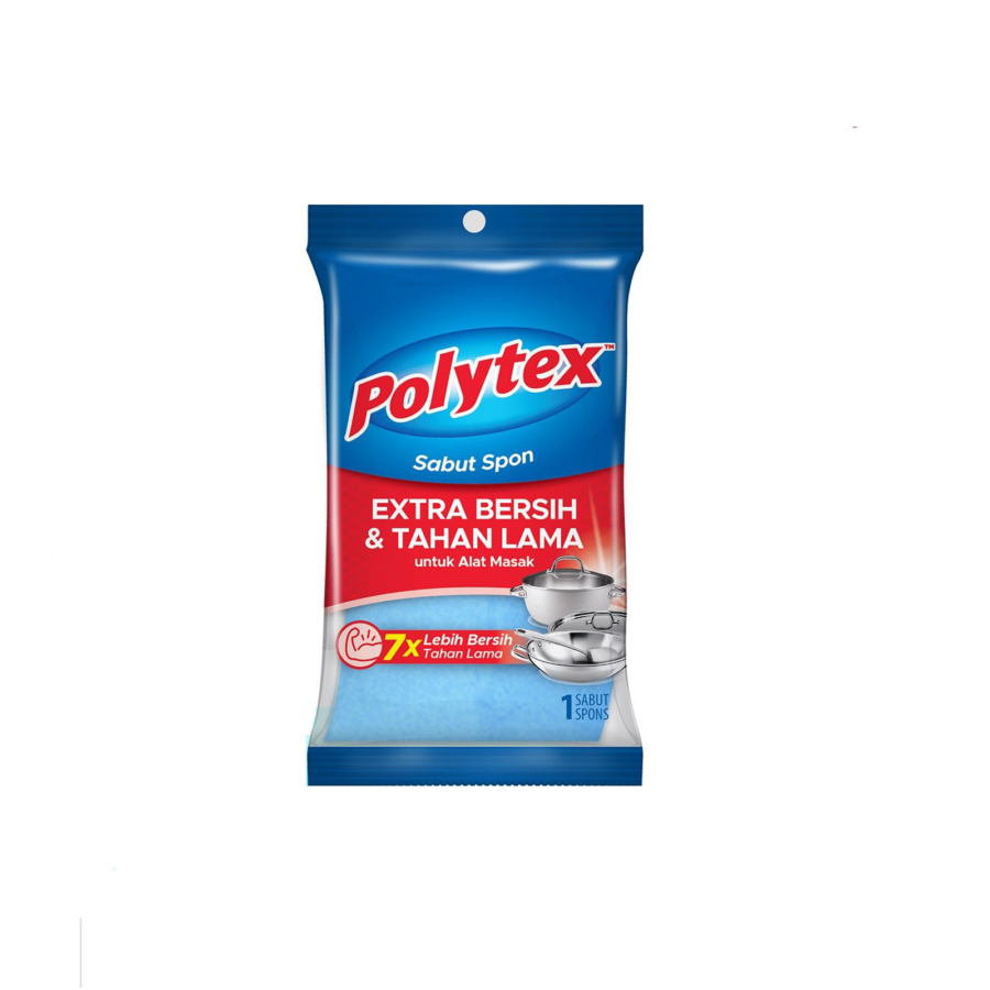 POLYTEX Sabut Spon/Sponge Extra Kuat/Alat Pembersih Rumah