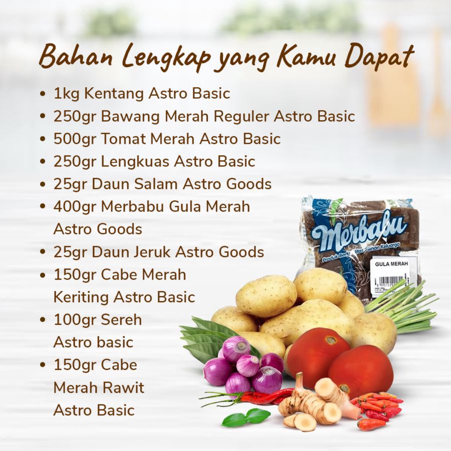 Paket Lengkap Resep: Kentang Balado 1pcs