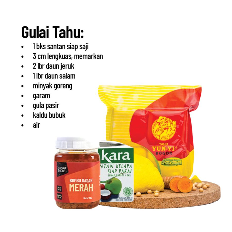 Paket Masak Gulai Tahu 1pcs