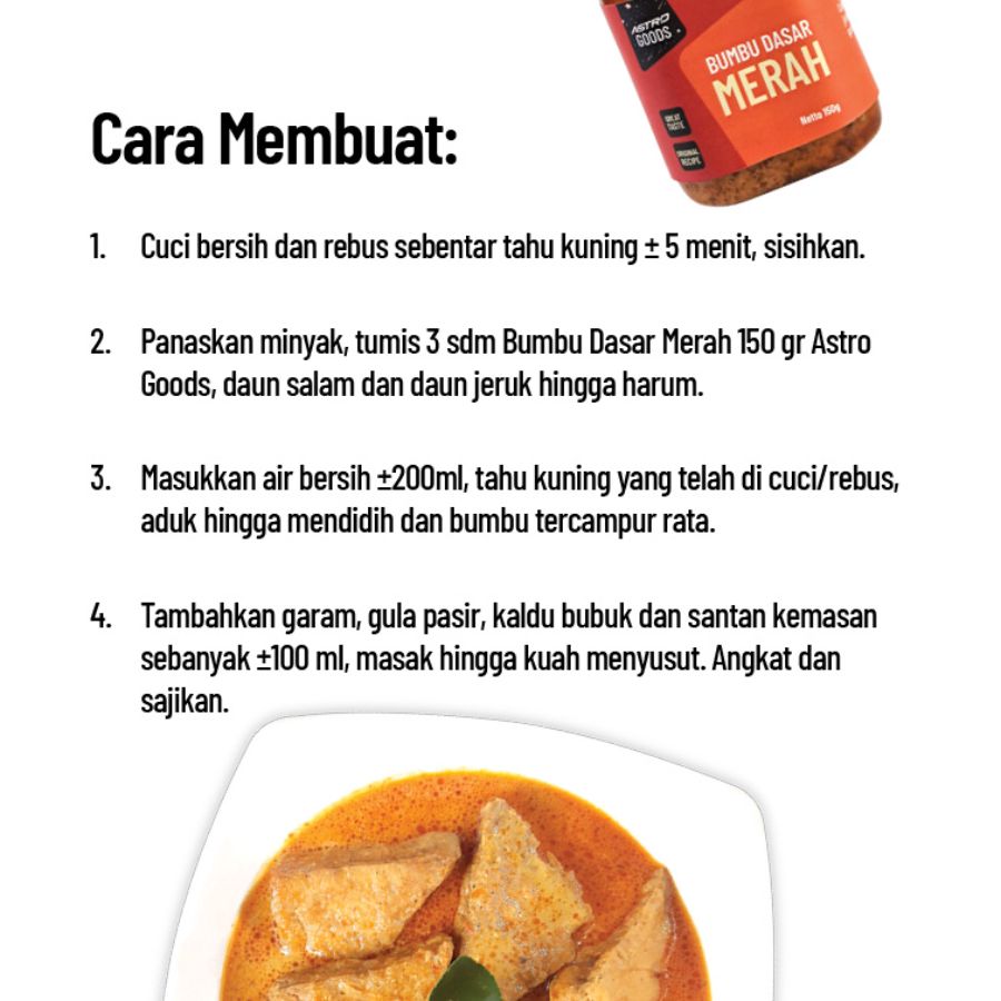 Paket Masak Gulai Tahu 1pcs