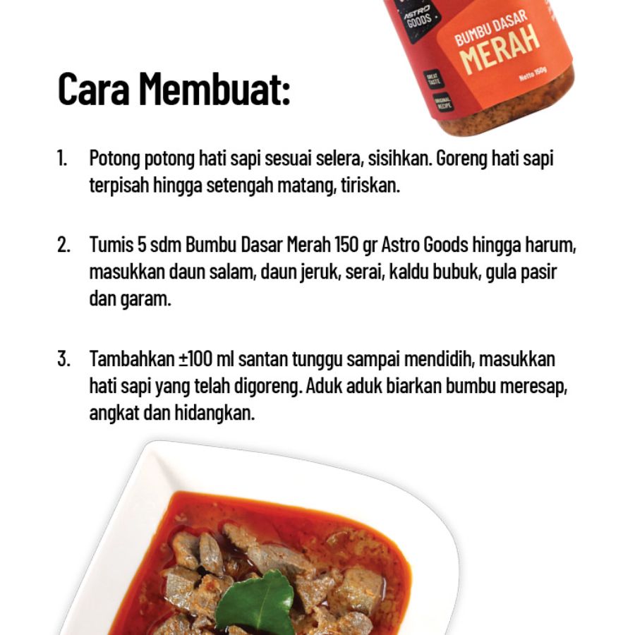 Paket Masak Sambal Goreng Hati Sapi 1pcs