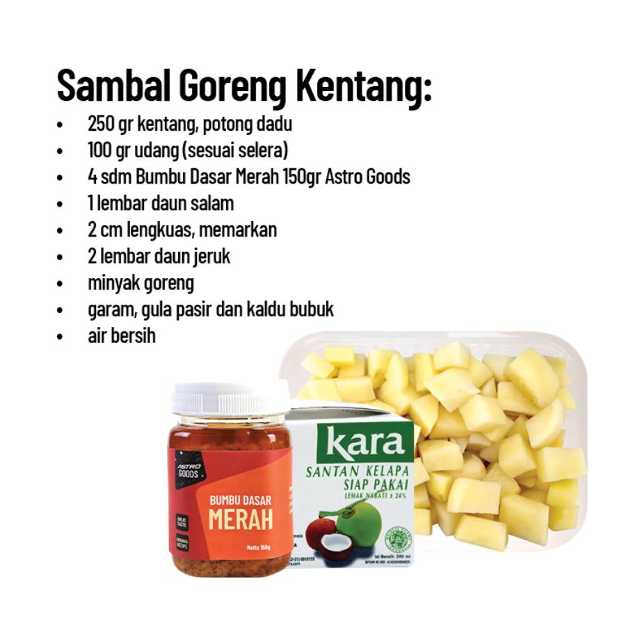 Paket Masak Sambal Goreng Kentang 1pcs