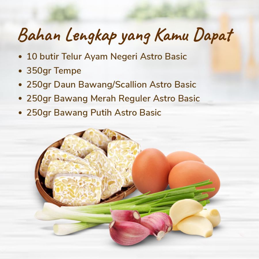 Paket Resep Lengkap: Perkedel Tempe Telur 1pcs