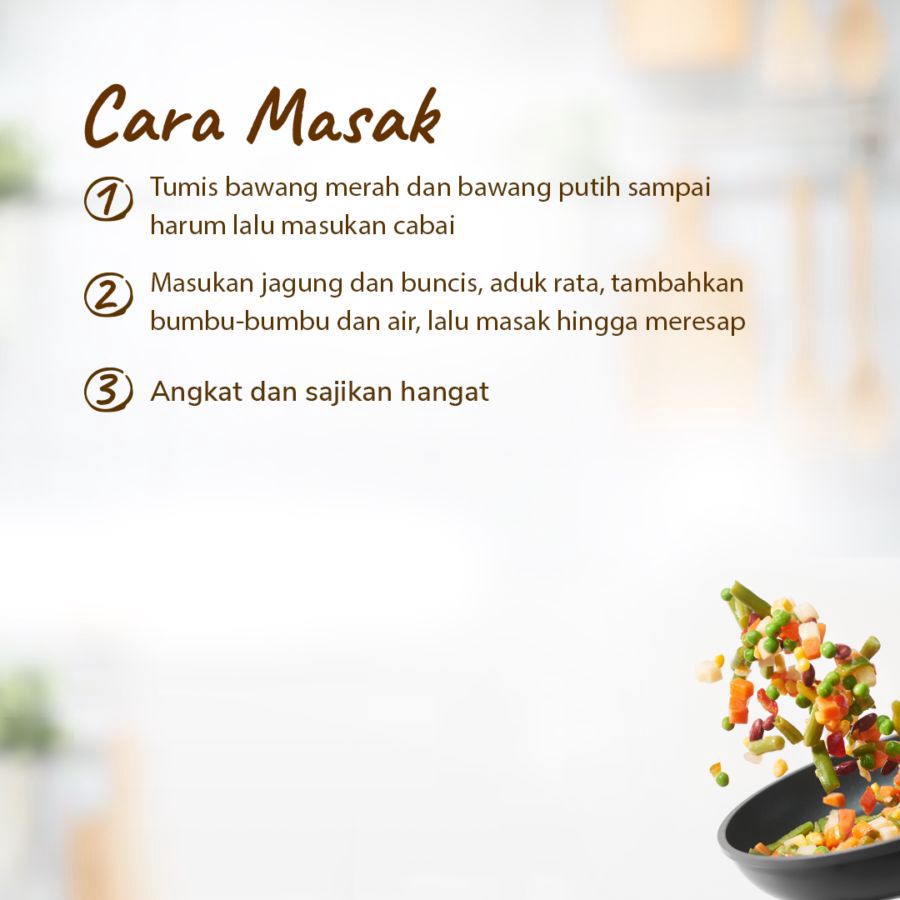 Paket Resep Lengkap: Tumis Buncis Jagung Manis 1pcs