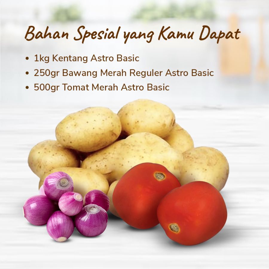 Paket Spesial Bahan: Kentang Balado 1pcs