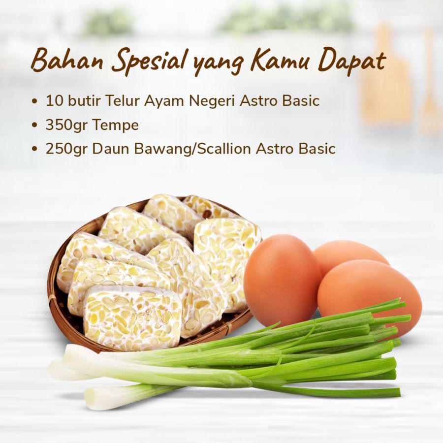 Paket Spesial Bahan: Perkedel Tempe Telur 1pcs