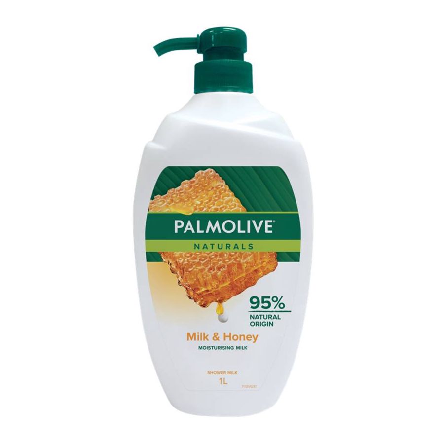 Palmolive Naturals Milk & Honey Body Wash/Sabun Mandi 1liter