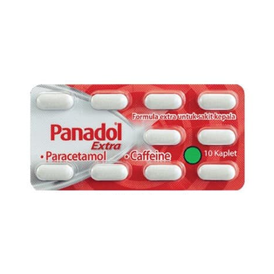 Panadol Extra Obat Sakit Kepala dan Nyeri Strip 10kaplet