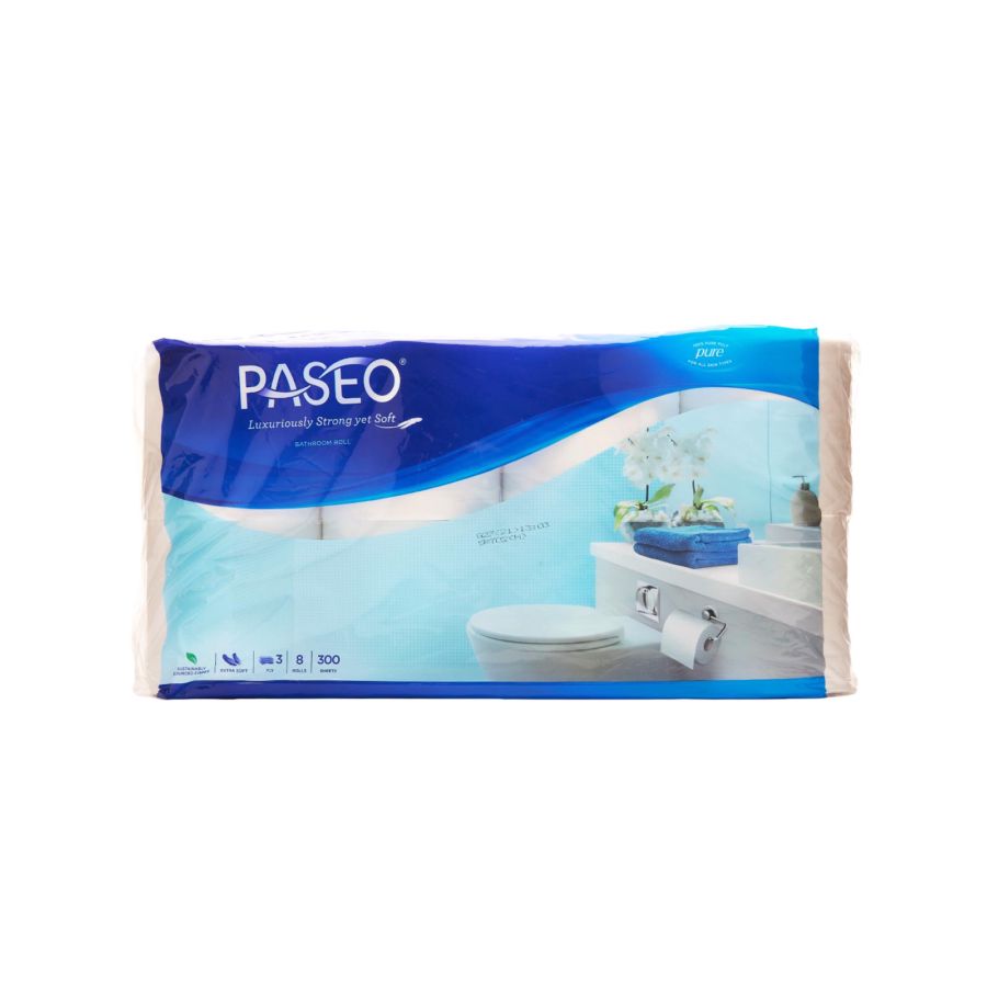 Paseo Elegant Tissue Toilet Roll Core Non Emboss/Toilet Paper 8rolls