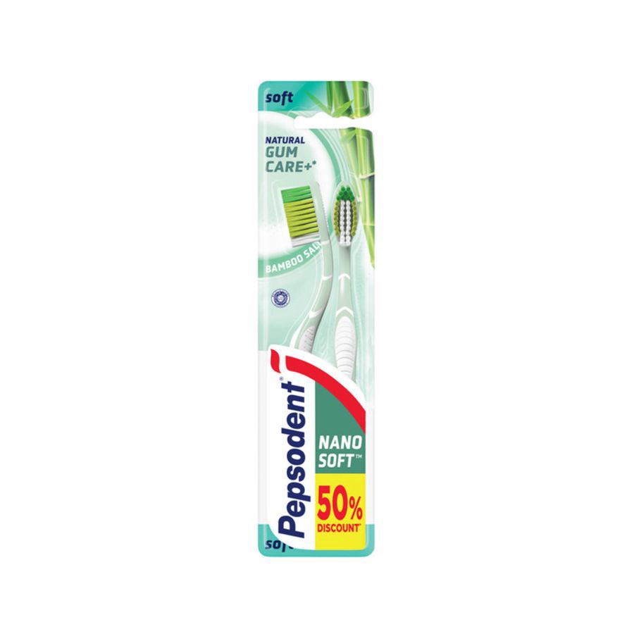 Pepsodent Sikat Gigi Bamboo Salt 2pcs 1pack