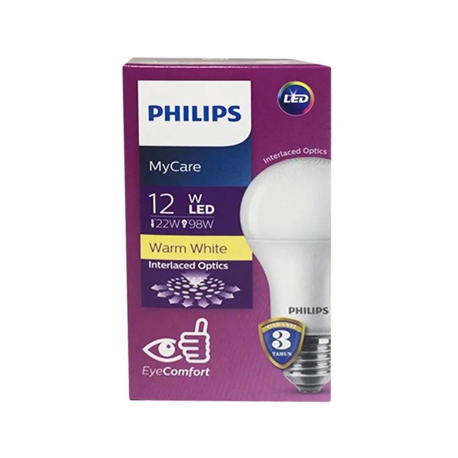 Philips LED Bulb MyCare 12W E27 3000K Kuning