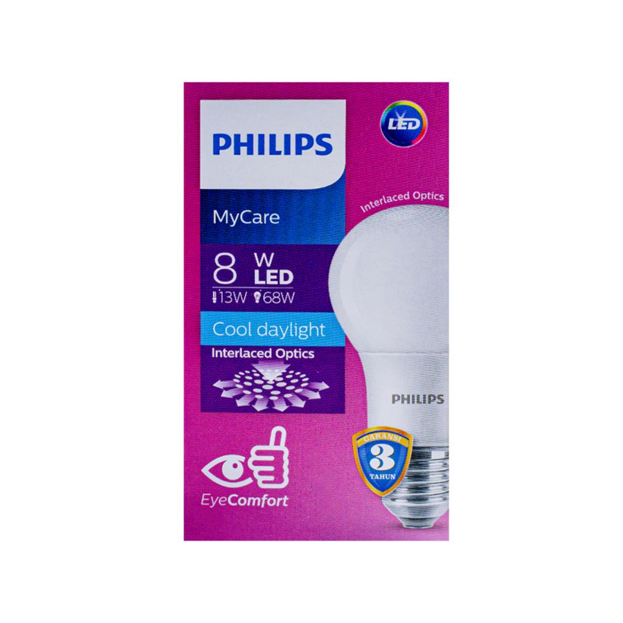 Philips Lampu LED My Care 8w Putih 1 pcs 1pcs