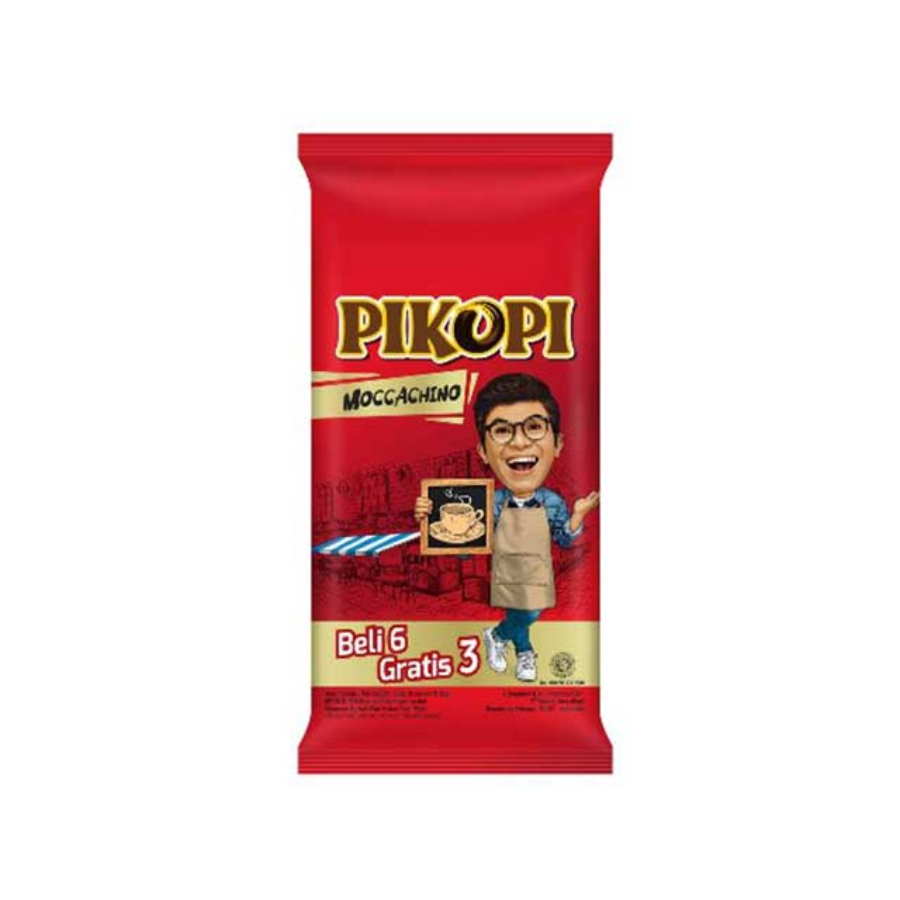 Pikopi Moccachino Instant Sachet (6+3) x 20gr 180gram