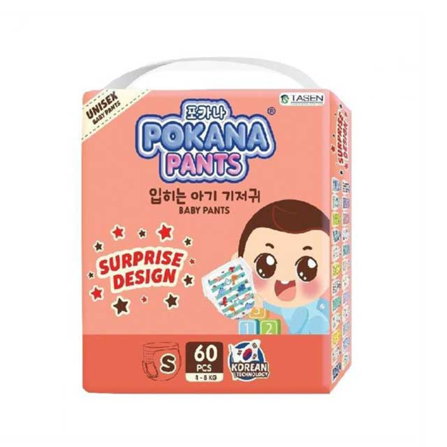 Pokana Unisex Baby S60 Diapers Pants 1pack