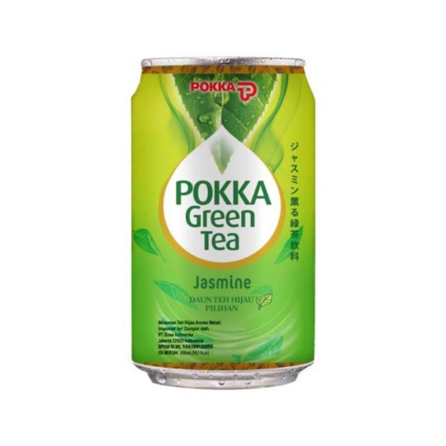 Pokka Green Tea Jasmine Can/Teh Hijau 300ml