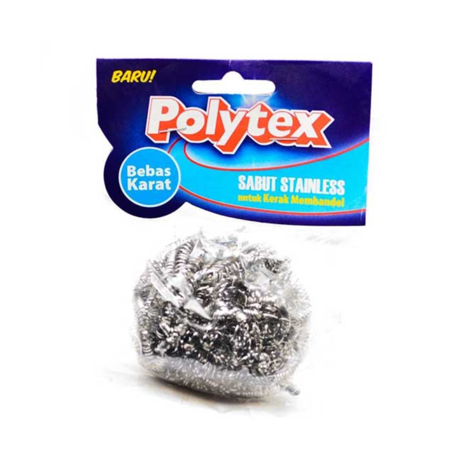 Polytex Paket Sabut Stainless Isi 2 Bonus 1