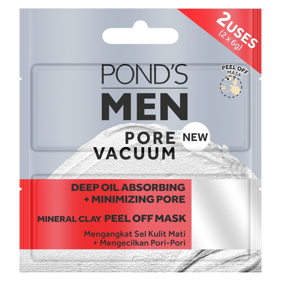 [INVALID] Ponds Men Mask Pore Vacuum 2pcs 6 gram 6gram
