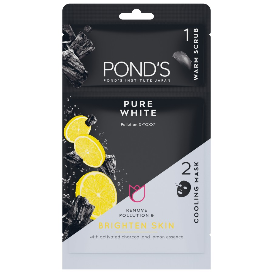 [INVALID] Ponds Pure White 2In1 Sheet Mask Brighten Skin 25 gram 25gram