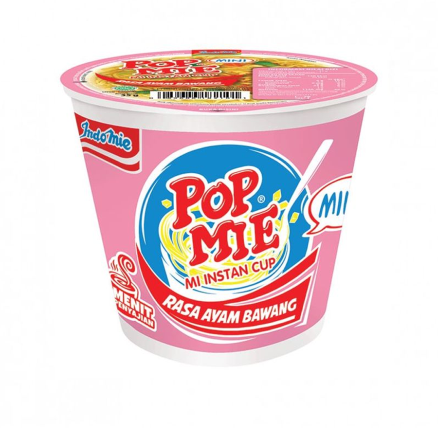 Pop Mie Snek Kuah Ayam Bawang Mie Instan Cup 35gram