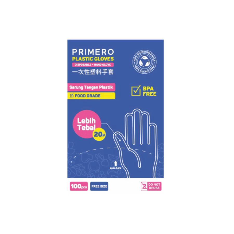 Primero Plastik Hand Gloves/Alat Pembersih Rumah