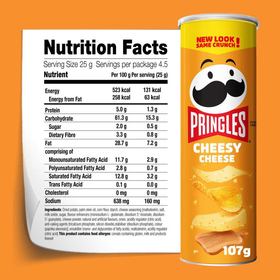 Pringles Potato Chips Cheese 102gram