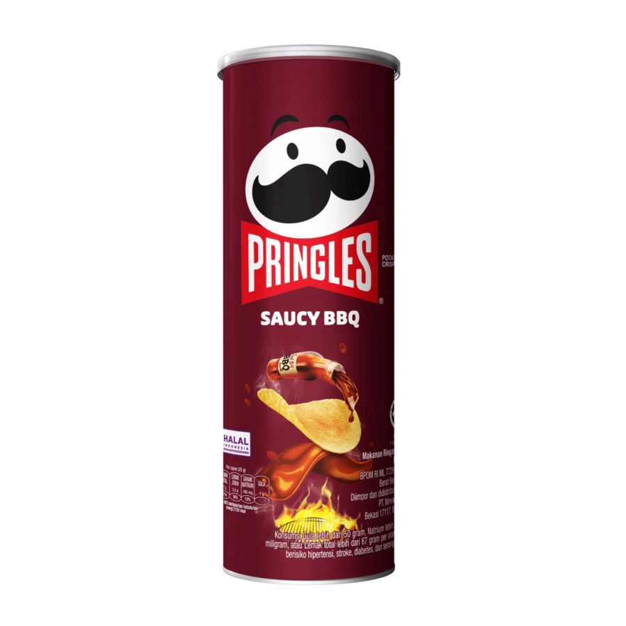 Pringles Saucy BBQ/Keripik Kentang 102gram