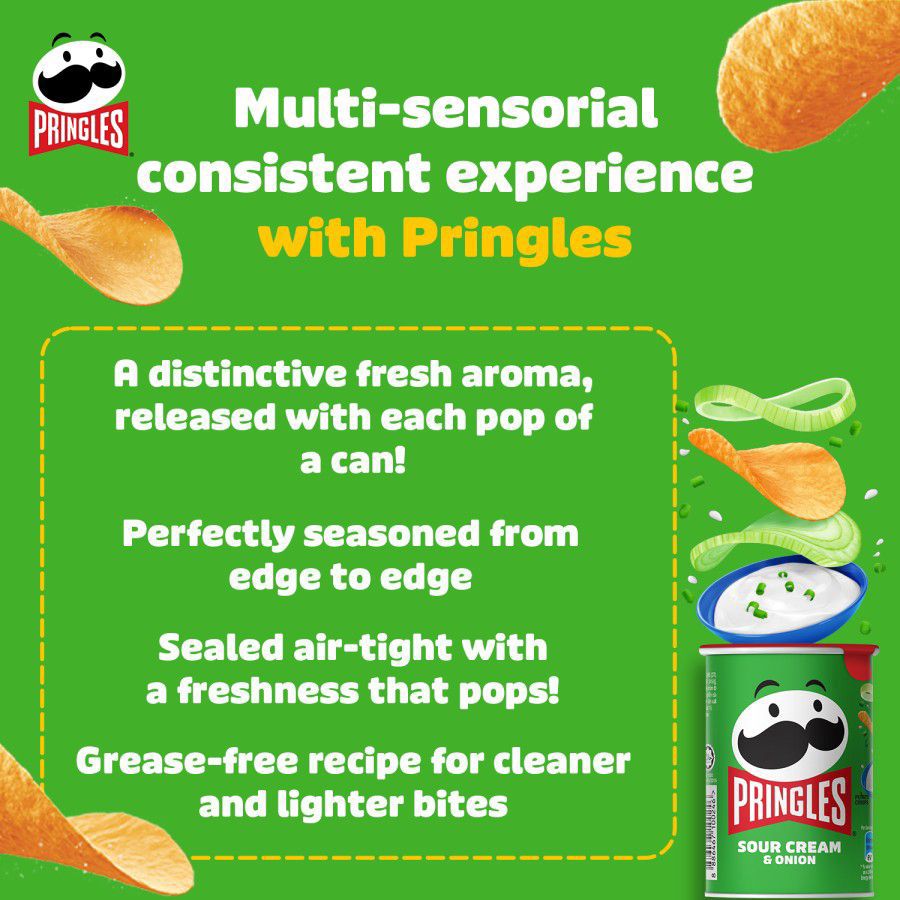 Pringles Keripik Kentang Sour Cream & Onion 42gram