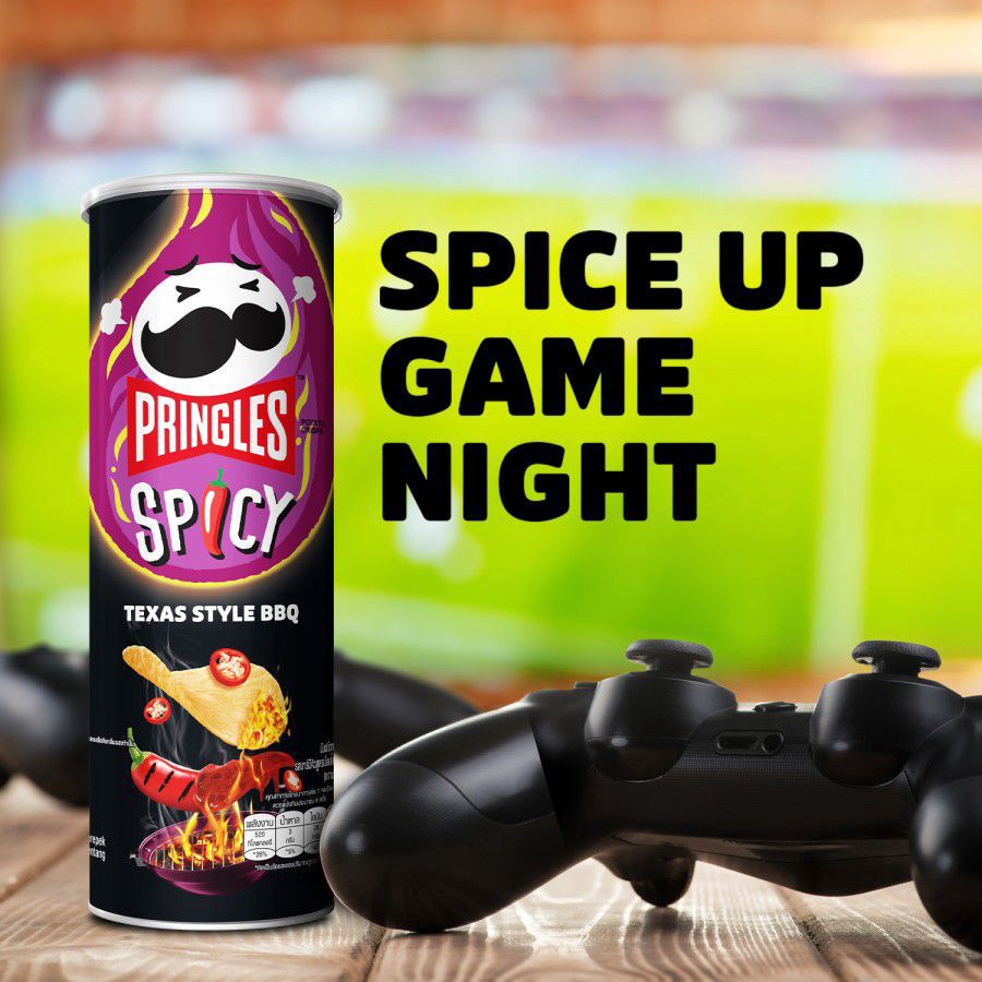 Pringles Keripik Kentang Spicy Texas BBQ 102gram