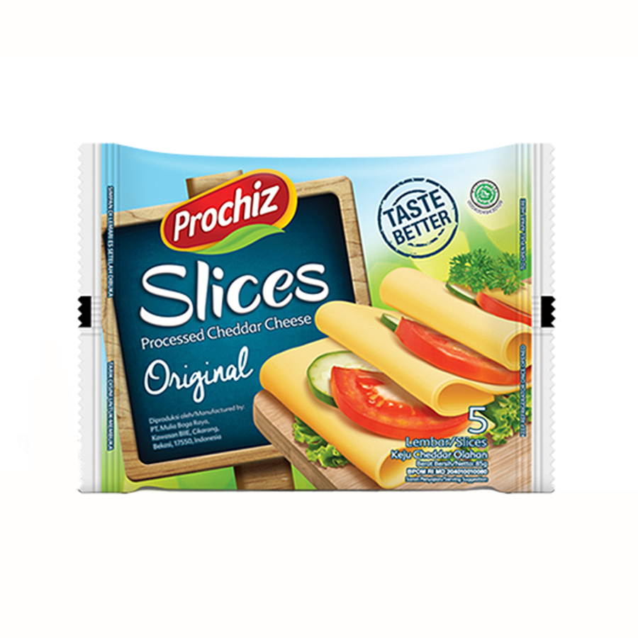 Prochiz Cheddar Cheese Slice 5 Slices/Keju 85gram