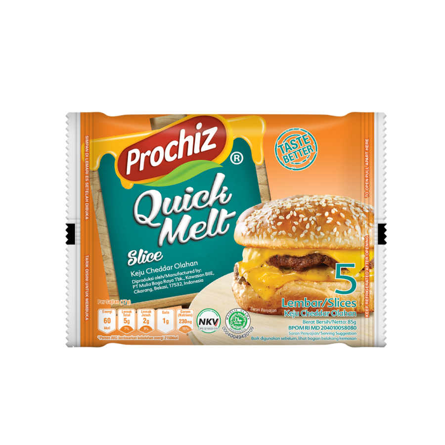 Prochiz Quick Melt Slice 5's/Keju 85ml