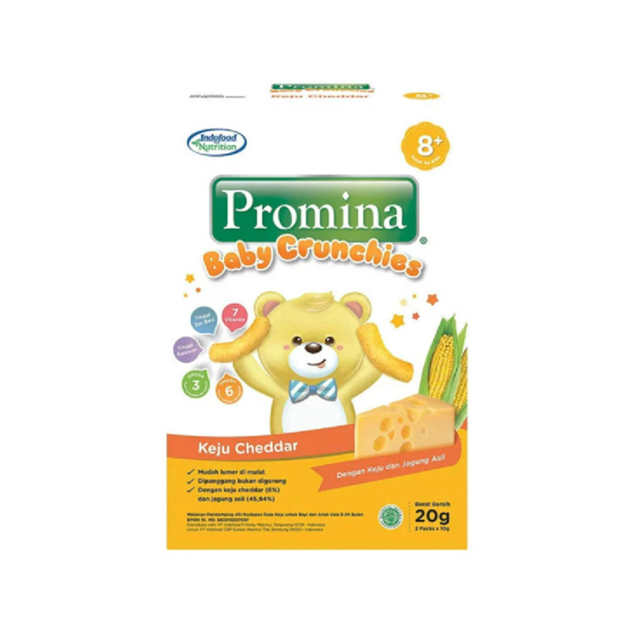 Promina Baby Crunchies Keju Cheddar 20gram