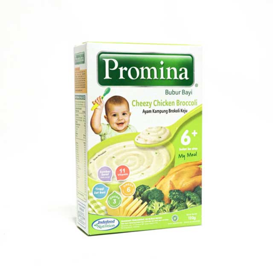 Promina Bubur Bayi 6+ Ayam Kampung Brokoli Keju 120gram 120gram