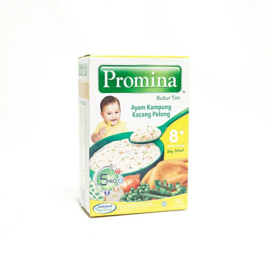 Promina Bubur Tim 8+ Ayam Kampung Kacang Polong 100gram