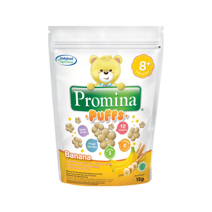 Promina Puffs Banana 15gr/Snack Bayi 15gram