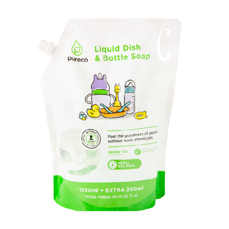 Pureco Liquid Dish and Bottle Soap/Dishwash 1450ml