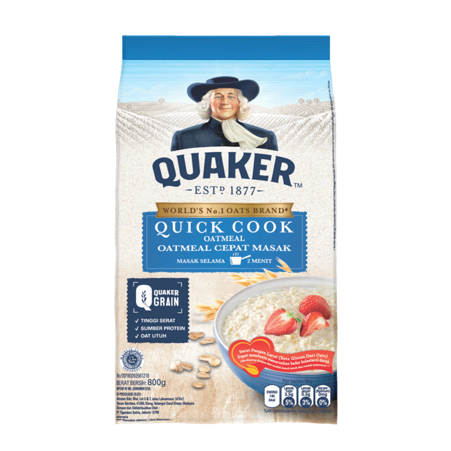 Quaker Quick Cook Instant Oatmeal 800gram