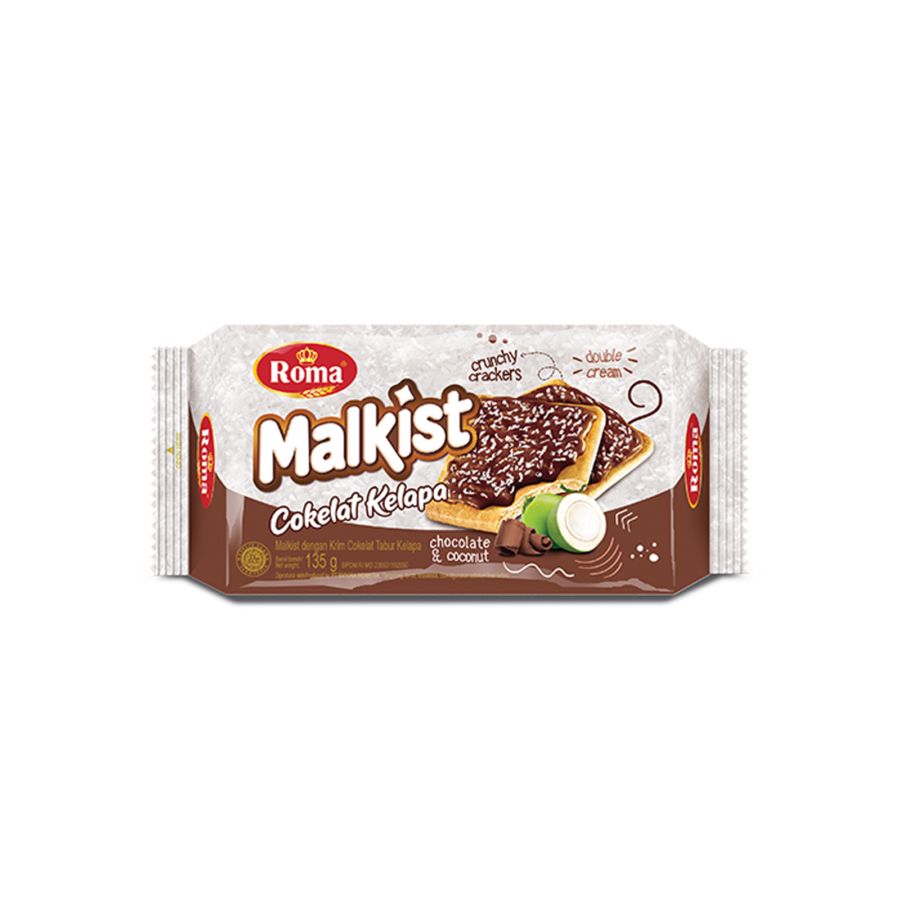 Roma Malkist Cokelat Kelapa 120gram