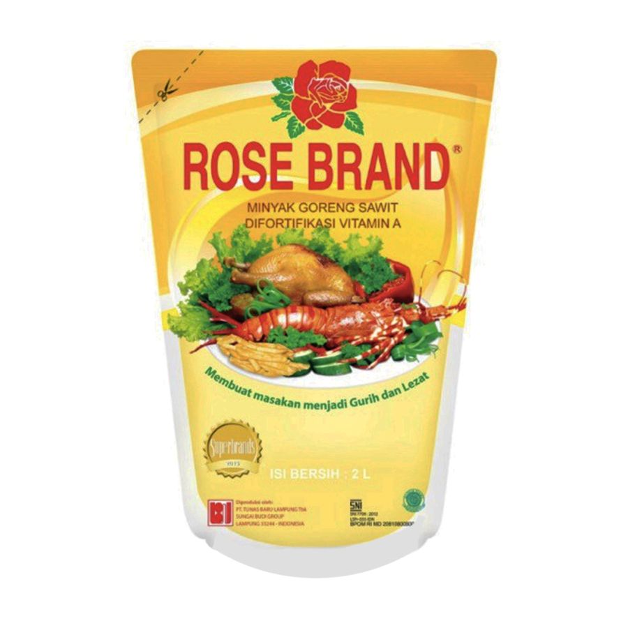 Rose Brand Minyak Goreng Pouch/Cooking Oil 2liter