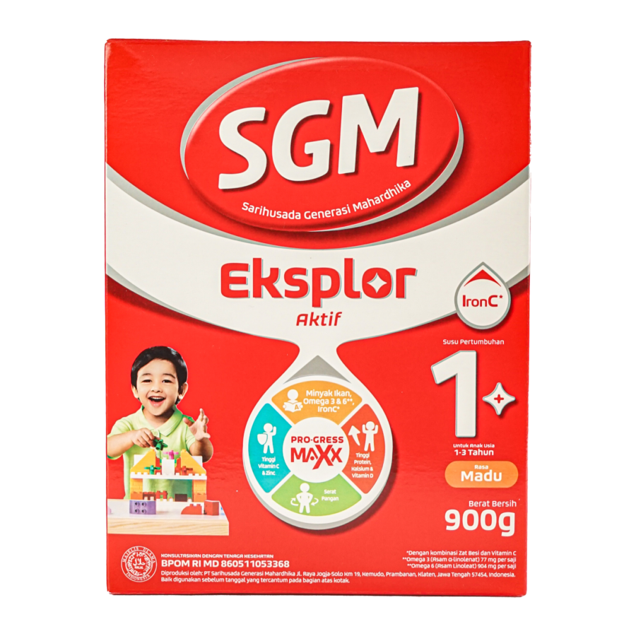 SGM 1-3 Thn Rasa Madu Eksplor Aktif/Susu Formula 900gram